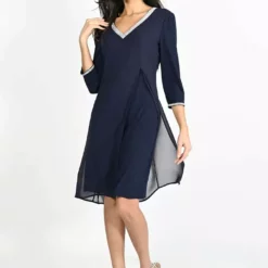 Frank Lyman Aimee Dress -Jurken Verkoopwinkel Aimeedressnavy3