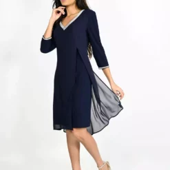 Frank Lyman Aimee Dress -Jurken Verkoopwinkel Aimeedressnavy5