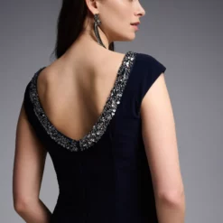 Joseph Ribkoff Aischa Dress 231709 9 Joseph Ribkoff Aischa Dress 231709 -Jurken Verkoopwinkel Aischadress231709 Midnightblue 4 scaled