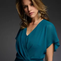 Joseph Ribkoff Alonda Dress -Jurken Verkoopwinkel Alondadress Lagoon 6 scaled