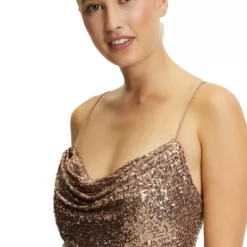 Vera Mont Belli Dress -Jurken Verkoopwinkel Bellidress Cream Gold 6