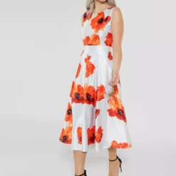 SWING Bibiana Dress -Jurken Verkoopwinkel Bibianadress Vulcanored 4