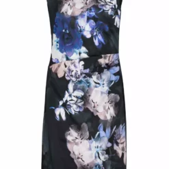 Vera Mont Blue Flowers Dress