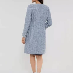 SWING Boucle Blazer Coat 12 SWING Boucle Blazer Coat -Jurken Verkoopwinkel Boucleblazercoat Navy 5