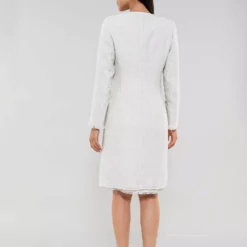 SWING Boucle Blazer Coat Ivory -Jurken Verkoopwinkel Boucleblazercoativory Ivory 4