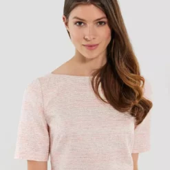 SWING Boucle Ctn Dress -Jurken Verkoopwinkel Bouclectndress Ivory 5