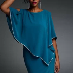 Joseph Ribkoff Carmen Dress 10 Joseph Ribkoff Carmen Dress -Jurken Verkoopwinkel Carmendress Lagoon 4