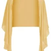 Vera Mont Chiffon Cape Bolero 1 Vera Mont Chiffon Cape Bolero -Jurken Verkoopwinkel Chiffoncapebolero GoldenSun 1
