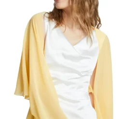 Vera Mont Chiffon Cape Bolero -Jurken Verkoopwinkel Chiffoncapebolero GoldenSun 5