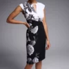 Joseph Ribkoff Clairee Dress 231752 2 Joseph Ribkoff Clairee Dress 231752 -Jurken Verkoopwinkel Claireedress231752 BlackWhite 1 scaled