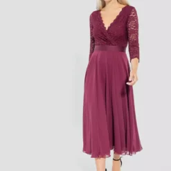 SWING Clarine Dress -Jurken Verkoopwinkel Clarinedress Brilliantwine 4