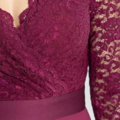 SWING Clarine Dress -Jurken Verkoopwinkel Clarinedress Brilliantwine 6