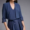 Joseph Ribkoff Classic Open Front Bolero 231748 1 Joseph Ribkoff Classic Open Front Bolero 231748 -Jurken Verkoopwinkel ClassicOpenFrontBolero231748 MineralBlue 1 scaled