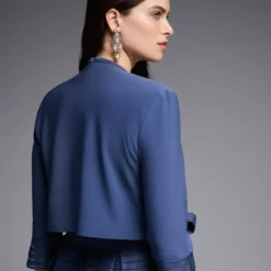 Jurken Verkoopwinkel -Jurken Verkoopwinkel ClassicOpenFrontBolero231748 MineralBlue 2 scaled