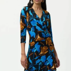 Joseph Ribkoff Claudya Dress 10 Joseph Ribkoff Claudya Dress -Jurken Verkoopwinkel Claudyadress BlueBlack 4