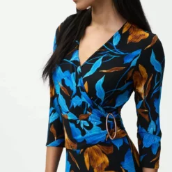 Joseph Ribkoff Claudya Dress 11 Joseph Ribkoff Claudya Dress -Jurken Verkoopwinkel Claudyadress BlueBlack 5