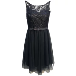Dresses Boutique Cocktail Lace-dress -Jurken Verkoopwinkel Cocktaillace dress Navy 1