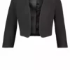 Vera Mont Crepe Blazer Bolero Black