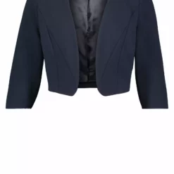 Vera Mont Crepe Blazer Bolero Navy