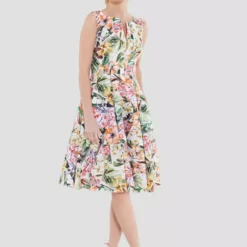 SWING Daphna Dress -Jurken Verkoopwinkel Daphnadress Ivory 4