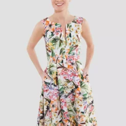 SWING Daphna Dress -Jurken Verkoopwinkel Daphnadress Ivory 5