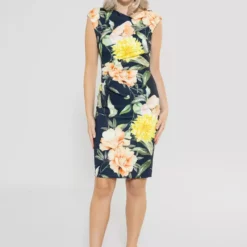 SWING Donya Dress -Jurken Verkoopwinkel Donyadress Navy 4