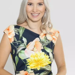 SWING Donya Dress -Jurken Verkoopwinkel Donyadress Navy 6