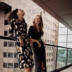 Joseph Ribkoff Elma Dress -Jurken Verkoopwinkel Elmadress Black 3 scaled