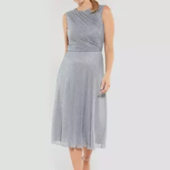SWING Emma Midi Dress -Jurken Verkoopwinkel Emmamididress Silver 4