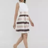 SWING Emma Stripes Dress -Jurken Verkoopwinkel Emmastripesdress Earthbrown 1