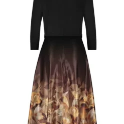 Vera Mont Esrina Dress -Jurken Verkoopwinkel Esrinadress Patchblack 2