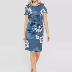 SWING Evina Dress -Jurken Verkoopwinkel Evinadress Jewelblue 4
