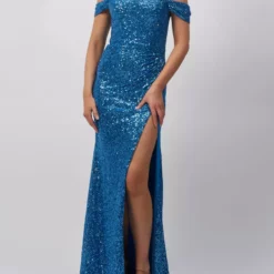 Mascara London Felly Dress MC162171 Steel Blue