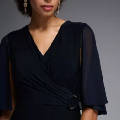 Joseph Ribkoff Flare Dress 231757 10 Joseph Ribkoff Flare Dress 231757 -Jurken Verkoopwinkel Flaredress231757 Midnightblue 4 scaled