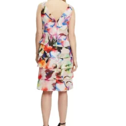 Vera Mont Flera Dress 0227-4824 -Jurken Verkoopwinkel Fleradress0227 4824 Rose Pink 3