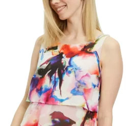 Vera Mont Flera Dress 0227-4824 -Jurken Verkoopwinkel Fleradress0227 4824 Rose Pink 5