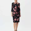 Joseph Ribkoff Florina Dress 231161 -Jurken Verkoopwinkel Florinadress231161 Black Multi 1 scaled