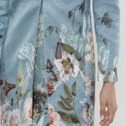 SWING Flower Blazer Coat -Jurken Verkoopwinkel Flowerblazercoat Seablue 5