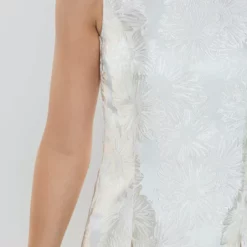 SWING Flower Jaquard Dress -Jurken Verkoopwinkel Flowerjaquarddress Ivory 6