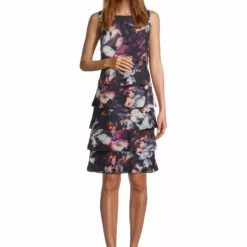 Vera Mont Flower Layer Dress