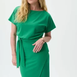 Joseph Ribkoff Freida Dress 231015 -Jurken Verkoopwinkel Freidadress231015 Foliage 3 scaled