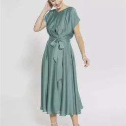SWING Gigi Dress -Jurken Verkoopwinkel Gigidress Magicgreen 4