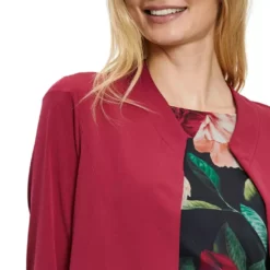 Vera Mont Jersey Blzr Jacket Ruby Red -Jurken Verkoopwinkel JerseyblzrjacketRubyred 5