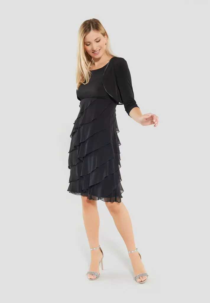 SWING Jersey Bolero Met 3-4 Mouw 4 SWING Jersey Bolero Met 3-4 Mouw - Afbeelding 2