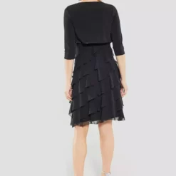 SWING Jersey Bolero Met 3-4 Mouw 16 SWING Jersey Bolero Met 3-4 Mouw -Jurken Verkoopwinkel Jerseyboleromet3 4mouw Black 3