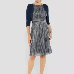 SWING Jersey Bolero Met 3-4 Mouw 21 SWING Jersey Bolero Met 3-4 Mouw -Jurken Verkoopwinkel Jerseyboleromet3 4mouw Navy 2