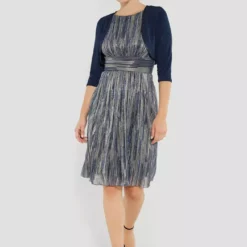 SWING Jersey Bolero Met 3-4 Mouw 24 SWING Jersey Bolero Met 3-4 Mouw -Jurken Verkoopwinkel Jerseyboleromet3 4mouw Navy 5