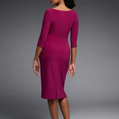 Joseph Ribkoff 223715 -Jurken Verkoopwinkel JosephRibkoff223715 Mulberry 3 scaled