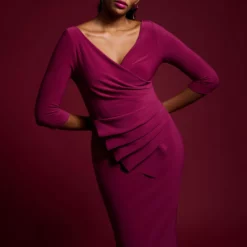 Joseph Ribkoff 223715 -Jurken Verkoopwinkel JosephRibkoff223715 Mulberry 6 scaled