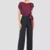 SWING Keisha Jumpsuit -Jurken Verkoopwinkel Keishajumpsuit BlackWine 1